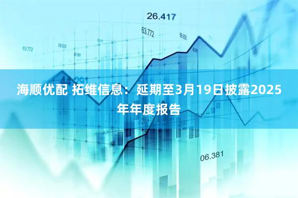 海顺优配 拓维信息：延期至3月19日披露2025年年度报告