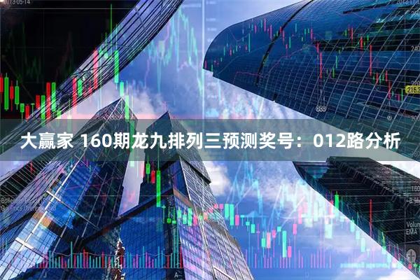 大赢家 160期龙九排列三预测奖号:012路分析